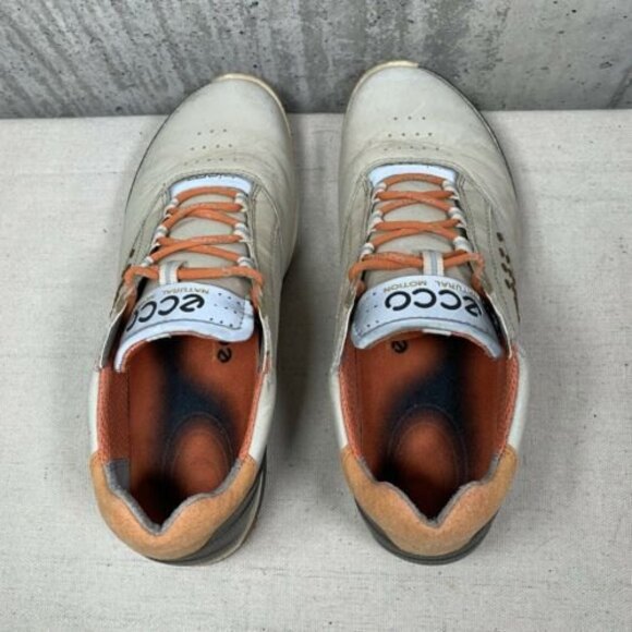 ECCO Biom Hybrid Hydromax Women’s EU 37 US 6/6.5 Golf Shoe Beige Orange - Picture 9 of 12